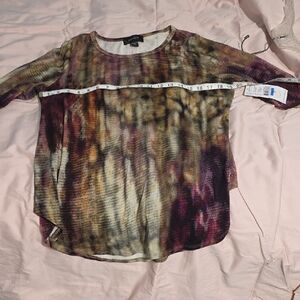 Karen Kane Multicolor Long Sleeve Top
